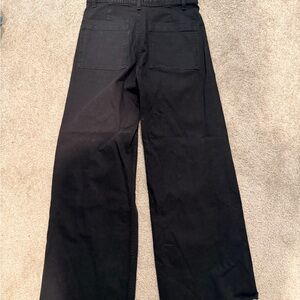 Zara black wide leg jeans